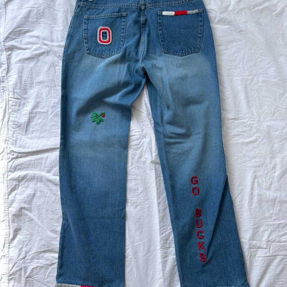 Ohio State Buckeyes OSU embroidered ladies jeans - Picture 2 of 2